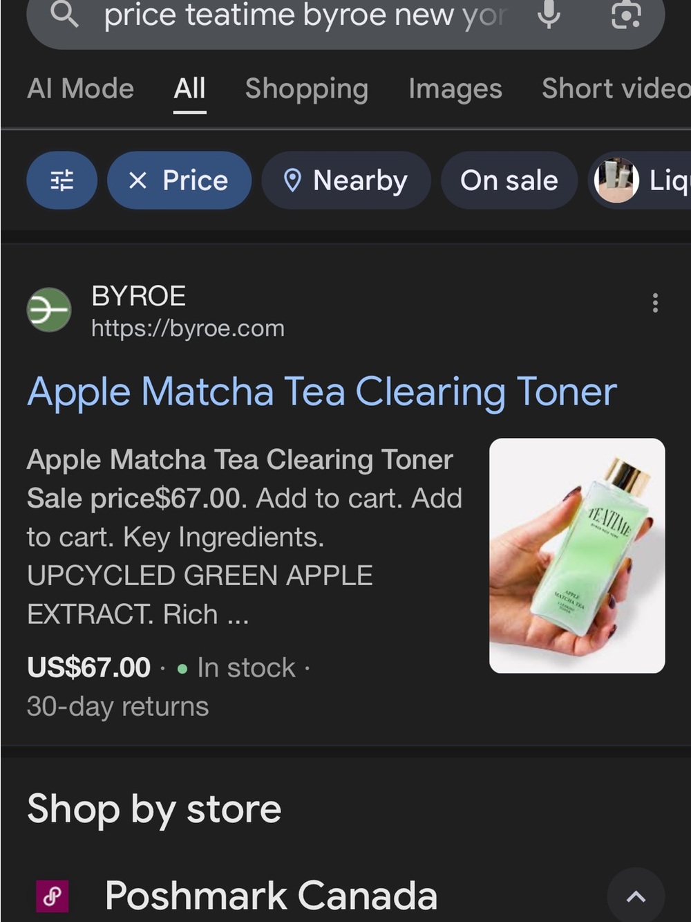 BYROE Green Apple Matcha Toner — Soothing Balancing Toner (Green)